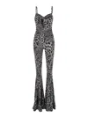 Norma Kamali Underwire Fishtail Jumpsuit In Gray
