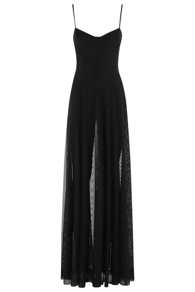 Norma Kamali Underwire Gown With Catsuit In Black