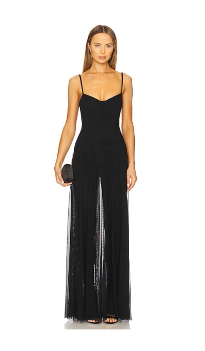 NORMA KAMALI UNDERWIRE GOWN WITH CATSUIT