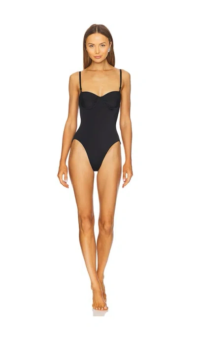 Norma Kamali Underwire Mio One Piece In Black