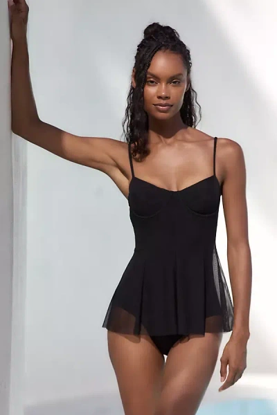 Norma Kamali Underwire One-piece Swim Dress In Black