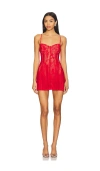 Norma Kamali Lace-panelled Mini Dress