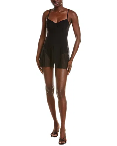 Norma Kamali Underwire Pickleball Dress In Black