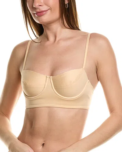 Norma Kamali Underwire Top In Neutral