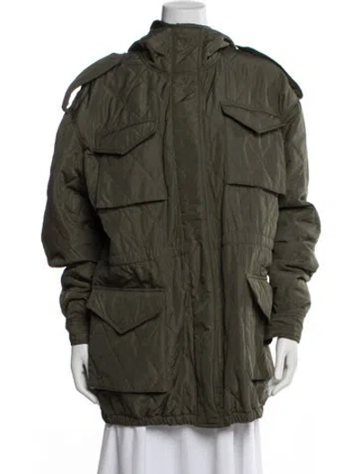 Pre-owned Norma Kamali Utility Jacket In Green