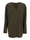 Norma Kamali *v Neck Dolman Top In Green