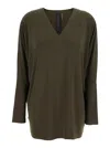 Norma Kamali *v Neck Dolman Top In Green