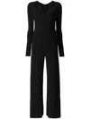 Norma Kamali V-neck Jersey Jumpsuit In Multi