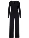 Norma Kamali V-neck Jersey Jumpsuit In Multi