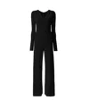 Norma Kamali V-neck Jersey Jumpsuit In Black