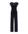Norma Kamali V-neck Jumpsuit In Black