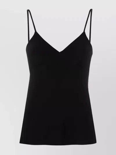 Norma Kamali Top With Thin Straps In Black