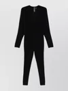 Norma Kamali V-necked Catsuit With Batwing Sleeves