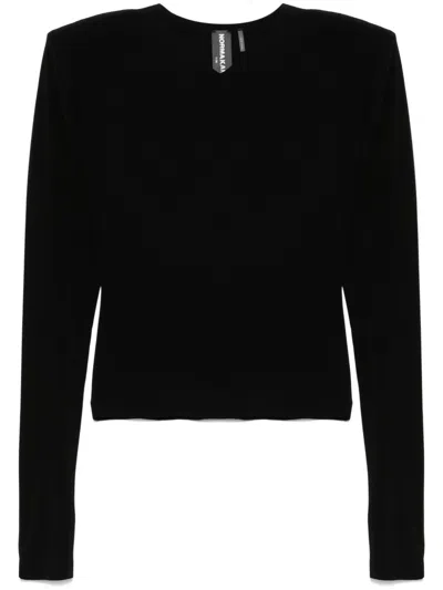 NORMA KAMALI NORMA KAMALI V NECKED TOP