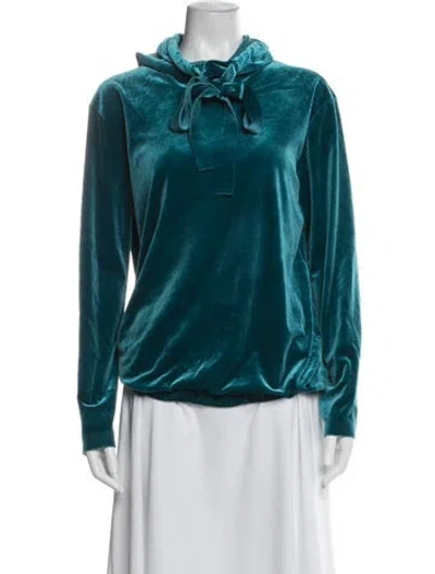 Pre-owned Norma Kamali Velvet Jacket In Blue
