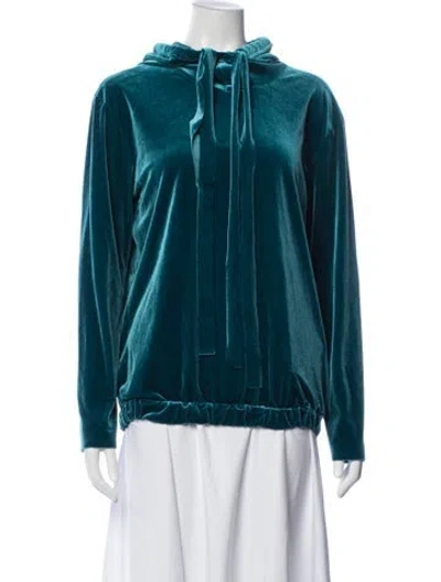 Pre-owned Norma Kamali Velvet Jacket In Blue