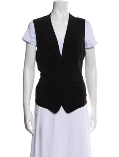 Pre-owned Norma Kamali Vest In Black