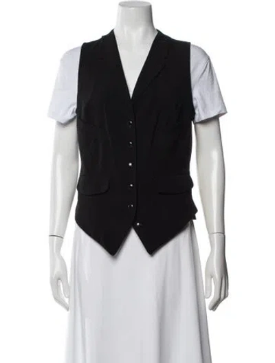 Pre-owned Norma Kamali Vest In Black