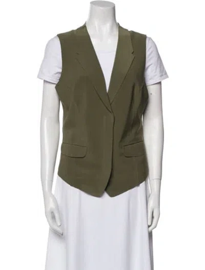 Pre-owned Norma Kamali Vest In Green