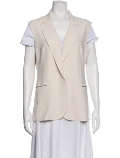 Pre-owned Norma Kamali Vest In Neutral