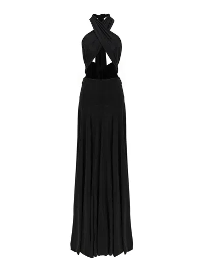 NORMA KAMALI VESTIDO MIDI - NEGRO