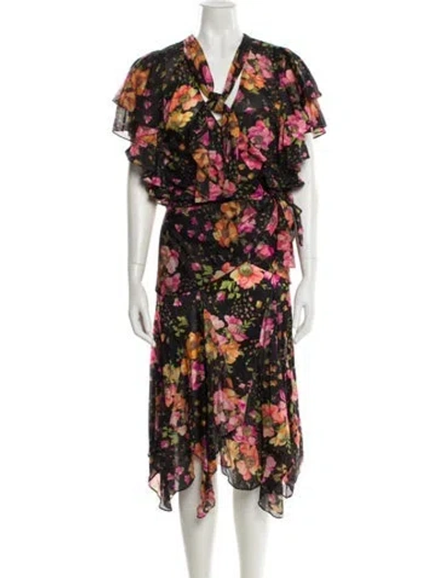 Pre-owned Norma Kamali Vintage 1970's Dress Set In Black