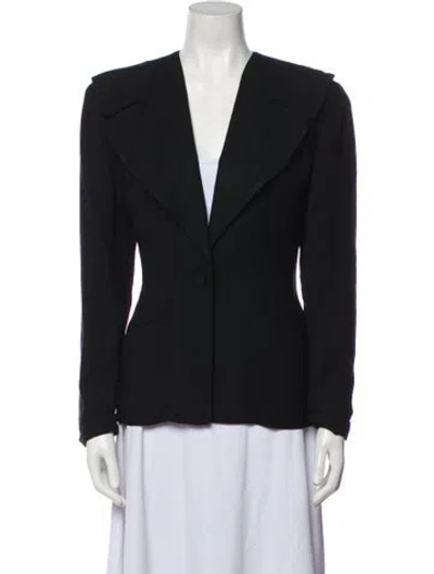 Pre-owned Norma Kamali Vintage 1980's Blazer In Black