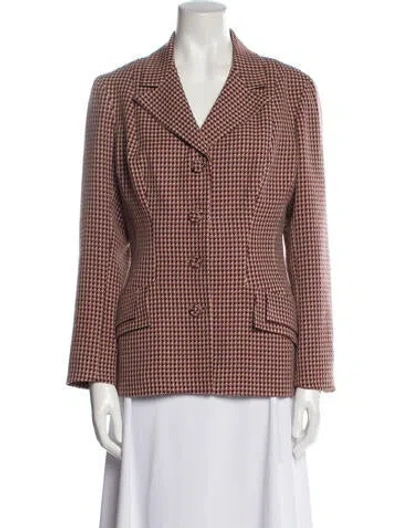 Pre-owned Norma Kamali Vintage 1980's Blazer In Red