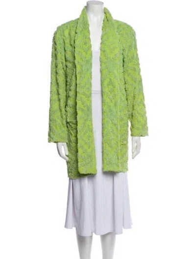 Pre-owned Norma Kamali Vintage 1980's Coat In Green