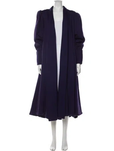 Pre-owned Norma Kamali Vintage 1980's Coat In Purple