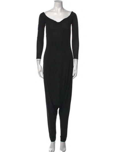Pre-owned Norma Kamali Vintage 1980's Jumpsuit In Black