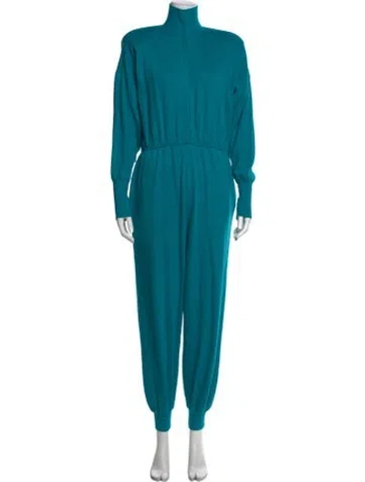 Pre-owned Norma Kamali Vintage 1980's Jumpsuit In Blue