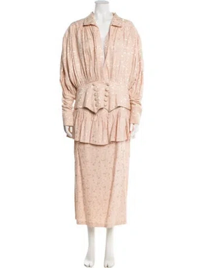 Pre-owned Norma Kamali Vintage 1980's Skirt Suit In Multi