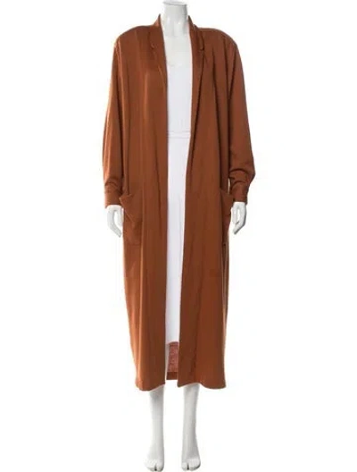 Pre-owned Norma Kamali Vintage 1990's Coat In Orange