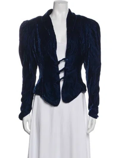 Pre-owned Norma Kamali Vintage Jacket In Blue