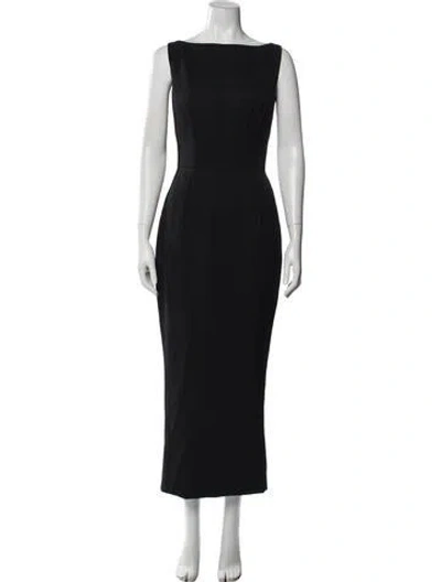 Pre-owned Norma Kamali Vintage Long Dress In Black