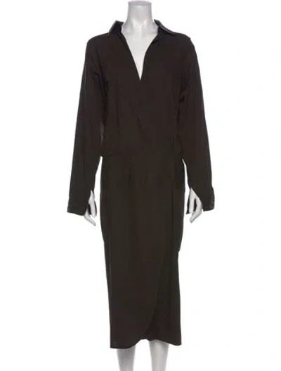 Pre-owned Norma Kamali Vintage Long Dress In Brown