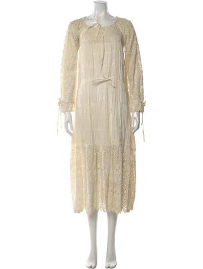 Pre-owned Norma Kamali Vintage Long Dress In Neutral