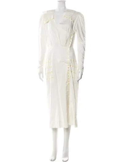Pre-owned Norma Kamali Vintage Long Dress In Neutral