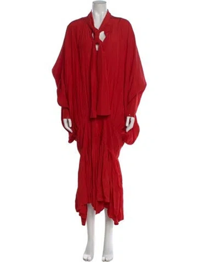 Pre-owned Norma Kamali Vintage Long Dress In Red