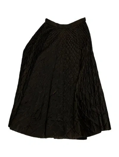 Pre-owned Norma Kamali Vintage Midi Length Skirt In Brown