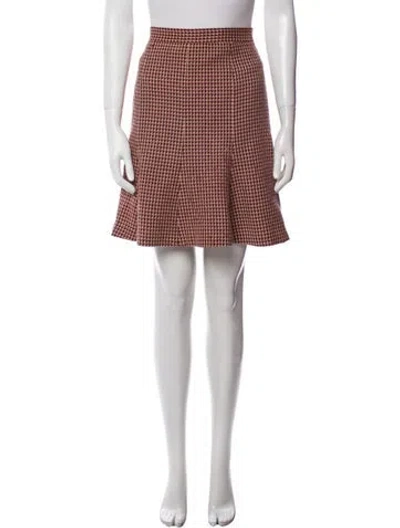 Pre-owned Norma Kamali Vintage Mini Skirt In Red