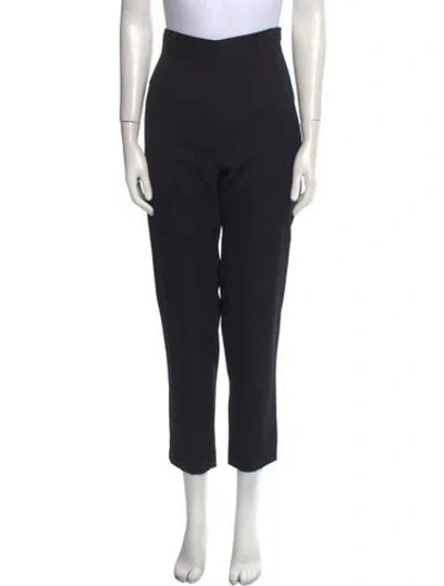 Pre-owned Norma Kamali Vintage Skinny Leg Pants In Black