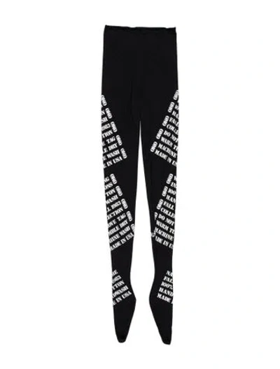 Pre-owned Norma Kamali Vintage Skinny Leg Pants In Black