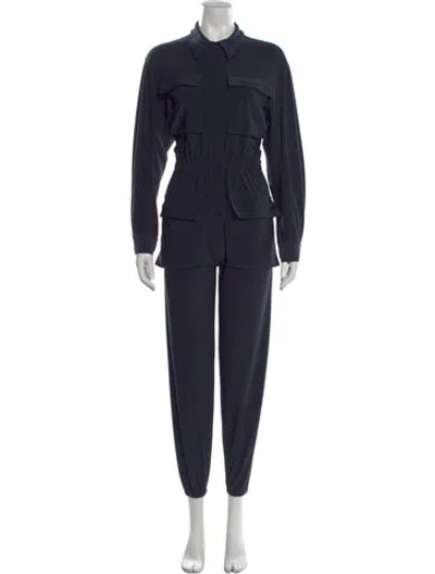 Pre-owned Norma Kamali V-neck Jumpsuit In Black
