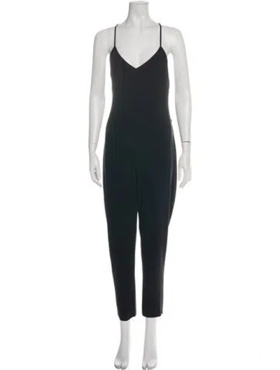 Pre-owned Norma Kamali V-neck Jumpsuit In Black