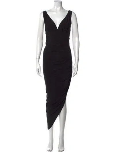 Pre-owned Norma Kamali V-neck Jumpsuit In Black