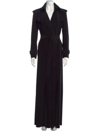 Pre-owned Norma Kamali V-neck Jumpsuit In Black