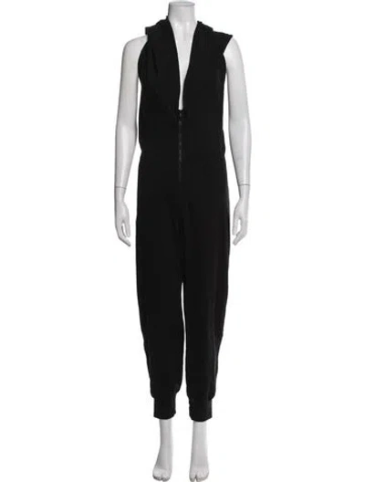 Pre-owned Norma Kamali V-neck Jumpsuit In Black