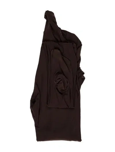 Pre-owned Norma Kamali V-neck Jumpsuit W/ Tags In Brown